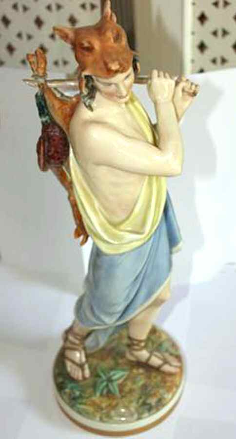 Royal Worcester Figurine Man Hunter W/ Pheasant - No Box by Royal Worcester-1