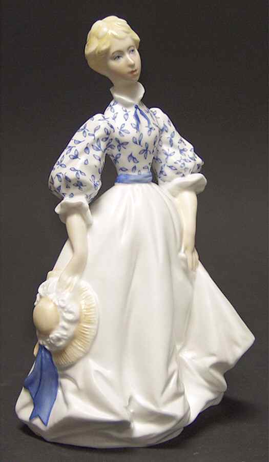 Age of Romance Morning Walk-Blue - Boxed by Royal Worcester-1