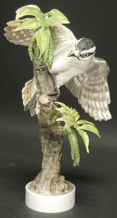 Doughty American Birds Hen-Downy Woodpecker & Pecan - Boxed by Royal Worcester-1