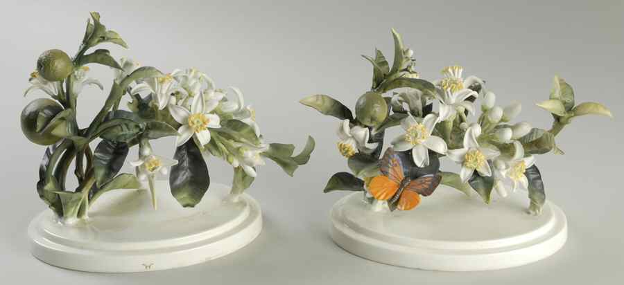 Dorothy Doughty Figurines Orange Blossoms & Butterfly - With Box by Royal Worcester-1