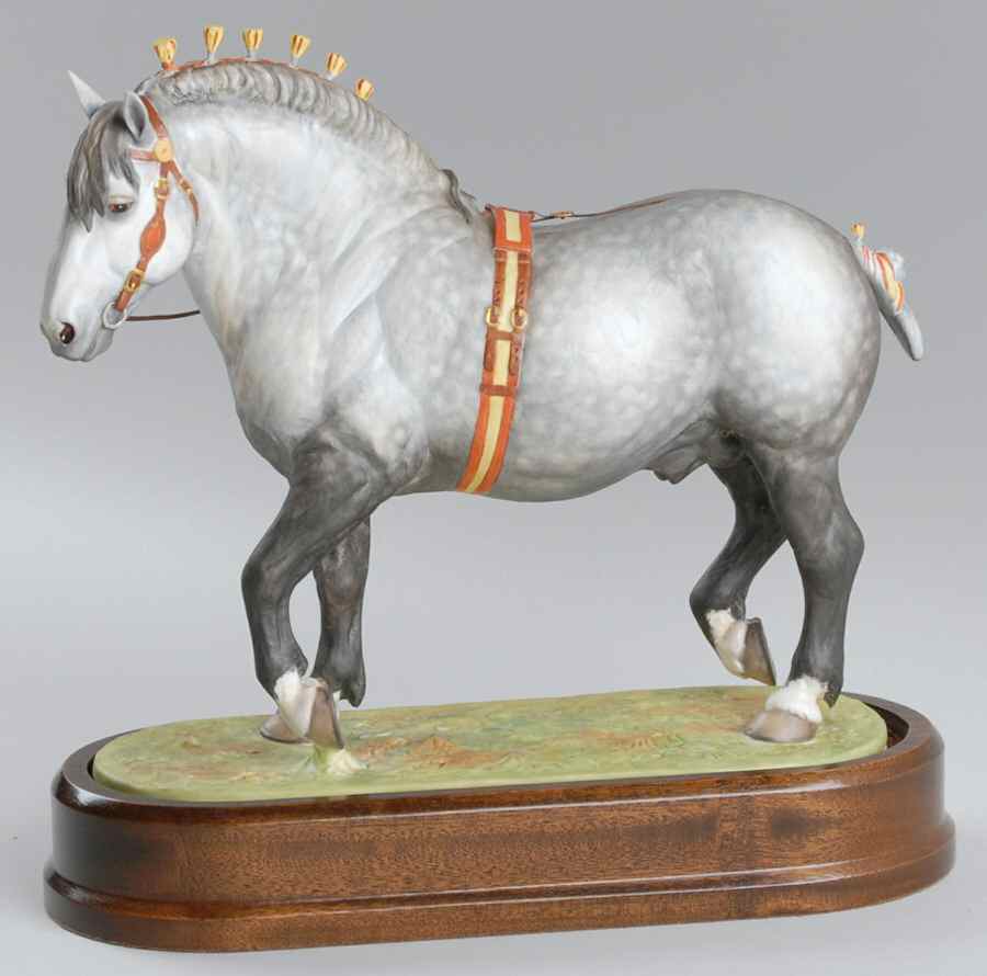 Doris Lindner Percheron - Boxed by Royal Worcester-1