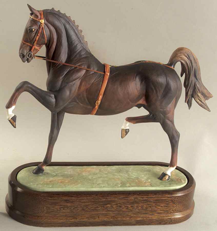Doris Lindner Hackney Stallion - With Box by Royal Worcester-1