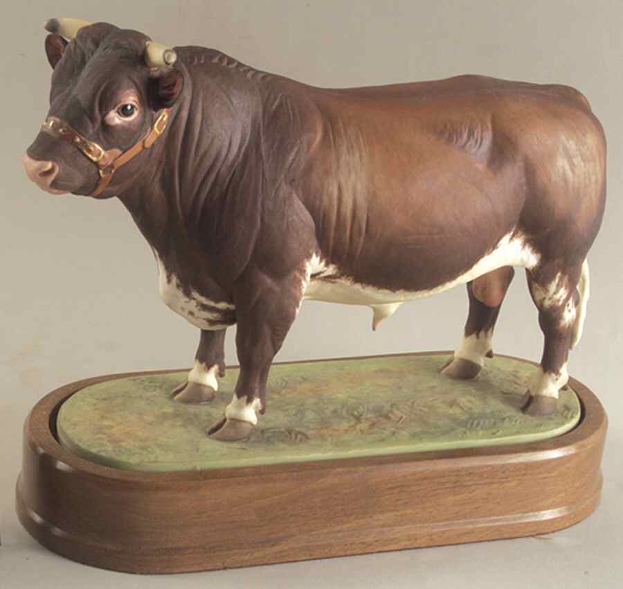 Doris Lindner Dairy Shorthorn Bull-Royal Event - Boxed by Royal Worcester-1