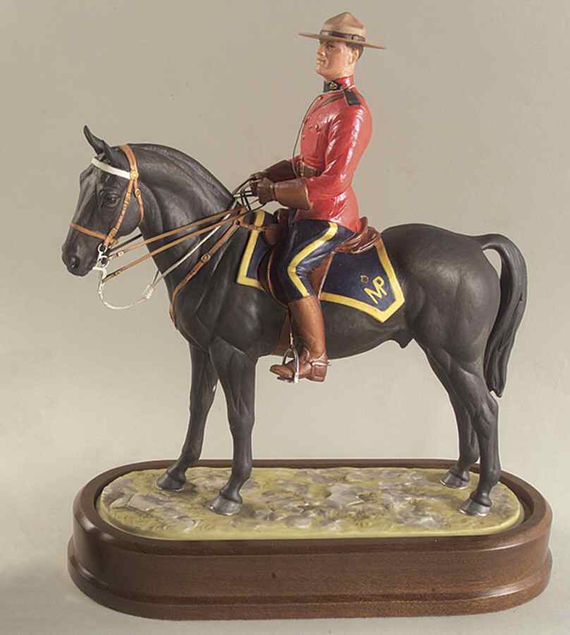Doris Lindner Royal Canadian Policeman (Mountie) - No Box by Royal Worcester-1