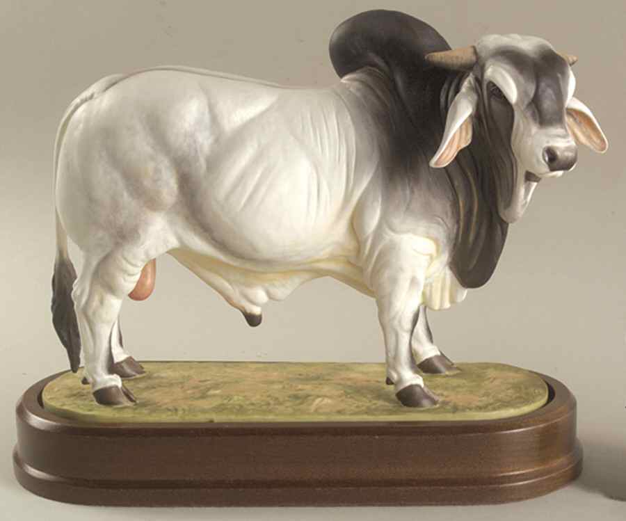 Doris Lindner Brahman Bull - Boxed by Royal Worcester-1