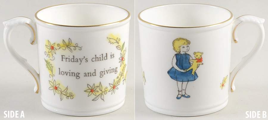 Days of The Week-Mug Friday-Girl - Boxed by Royal Worcester-1