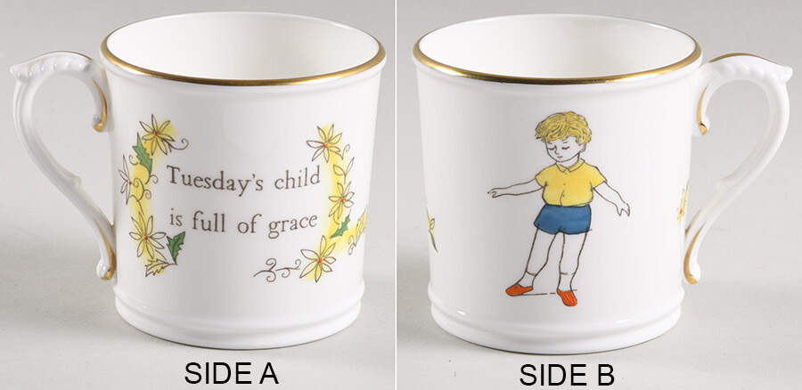 Days of The Week-Mug Tuesday-Boy - Boxed by Royal Worcester-1
