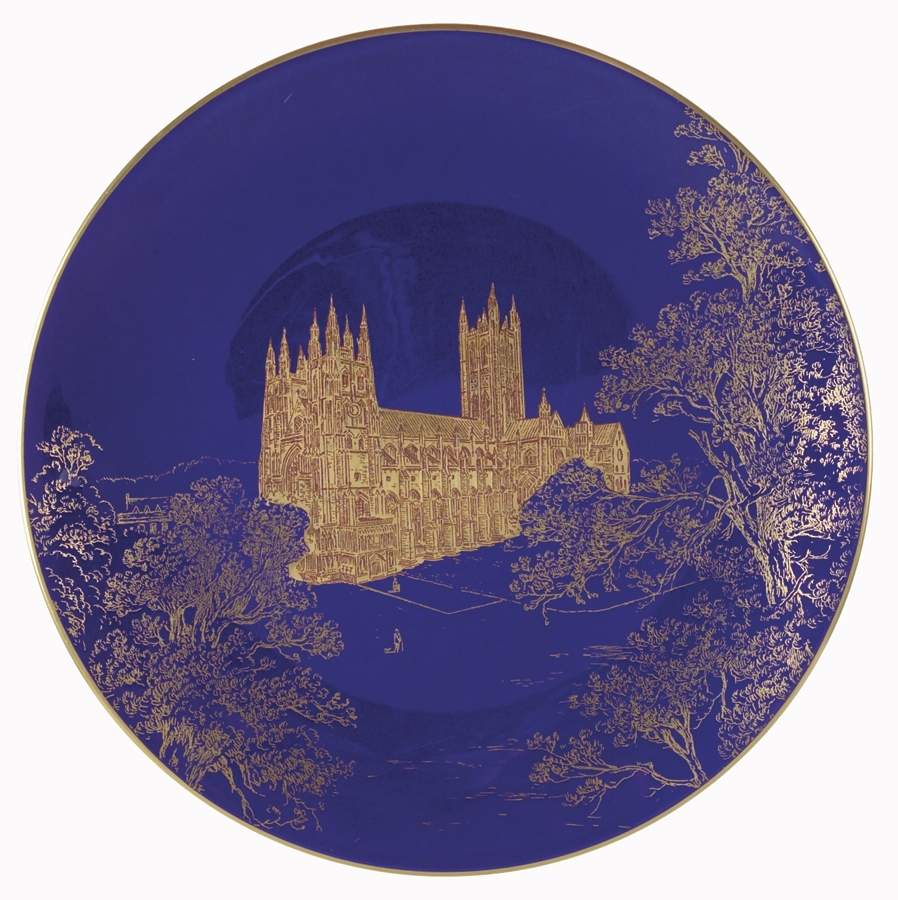Royal Worcester Plates Canterbury Cathedral - No Box by Royal Worcester-1