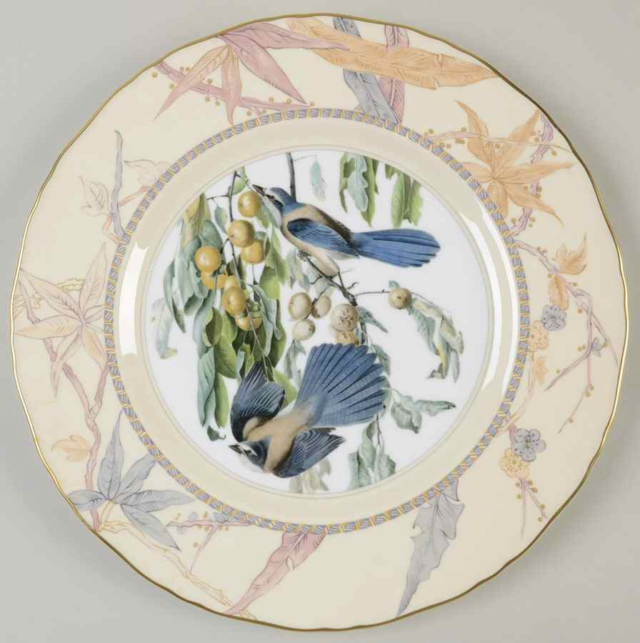 Audubon Birds Scrub Or Florida Jay - No Box by Royal Worcester-1