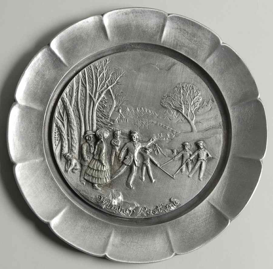 Currier & Ives Winter Pastime - Boxed by Royal Worcester-1