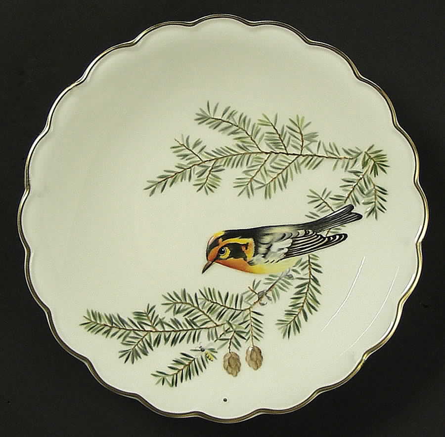The Birds of Dorothy Doughty Blackburnian Warbler And Western Hemlock - Boxed by Royal Worcester-1
