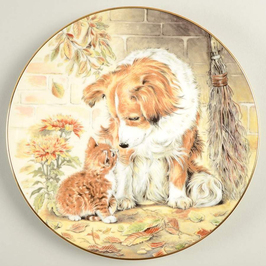 Kitten Encounters Puppy Pal - No Box by Royal Worcester-1