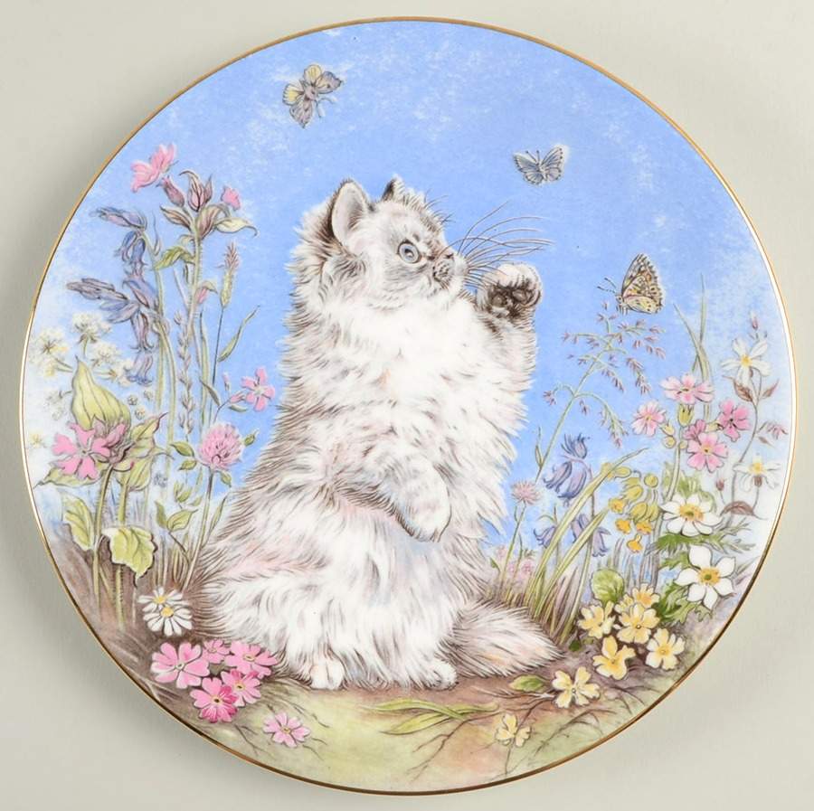 Kitten Encounters Flutter By - Boxed by Royal Worcester-1