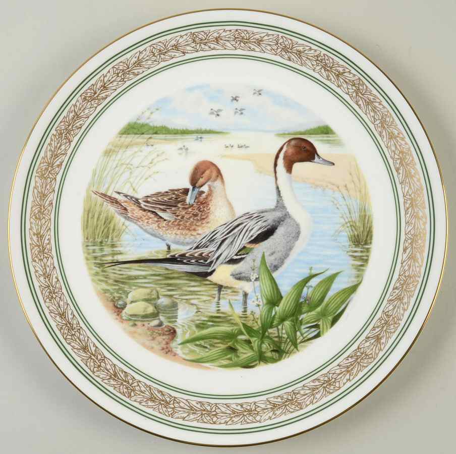Waterbirds Of North America American Pintails - With Box by Royal Worcester-1