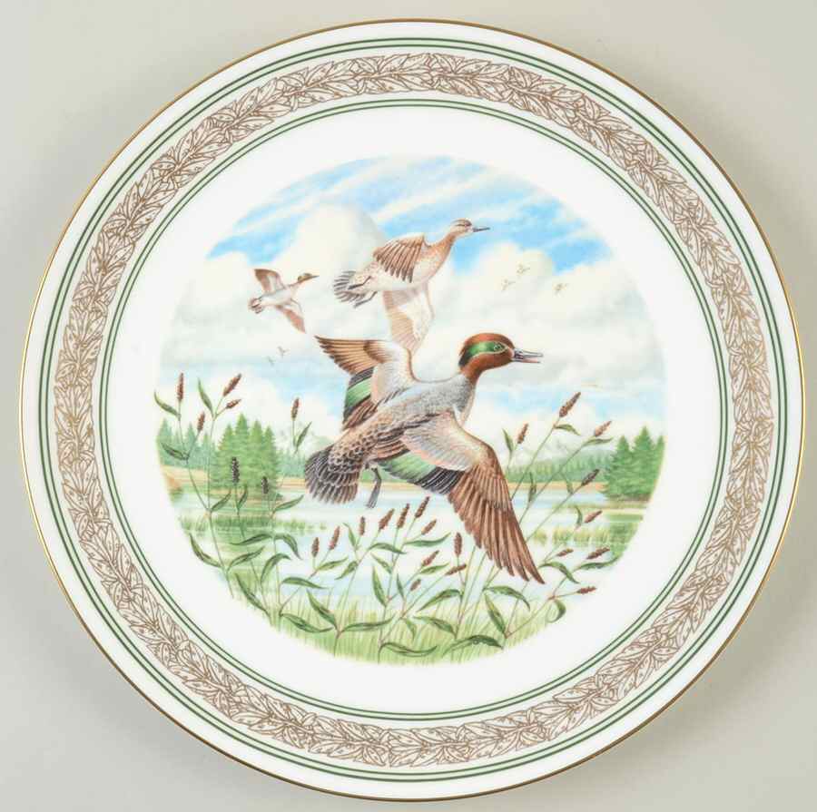 Waterbirds Of North America Green Winged Teals - No Box by Royal Worcester-1