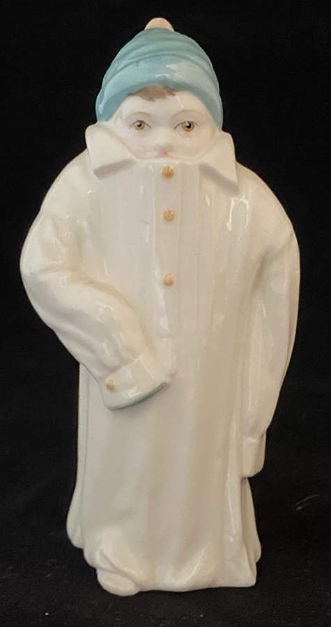 Candle Snuffer Toddie - White Coat - Blue Hat - Boxed by Royal Worcester-1