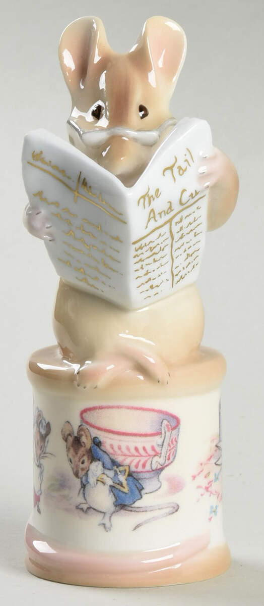 Candle Snuffer Mouse Tailor - Boxed by Royal Worcester-1