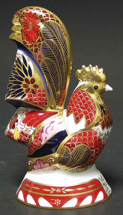 Candle Snuffer Imari Cockerel - Boxed by Royal Worcester-1