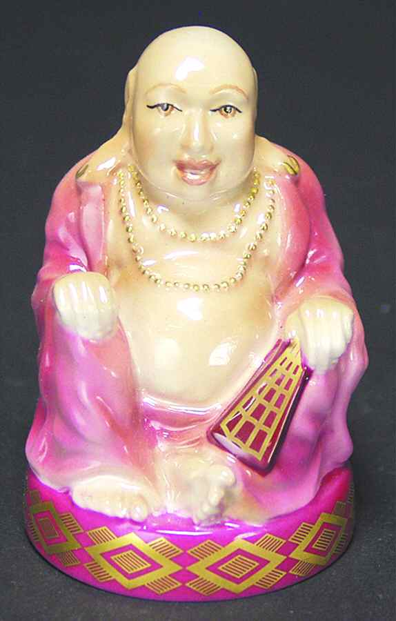 Candle Snuffer Smiling Buddha-Buddhas - Boxed by Royal Worcester-1