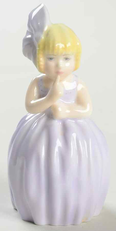 Candle Snuffer Hush - Purple Dress - Blonde  - No Box 108 by Royal Worcester-1