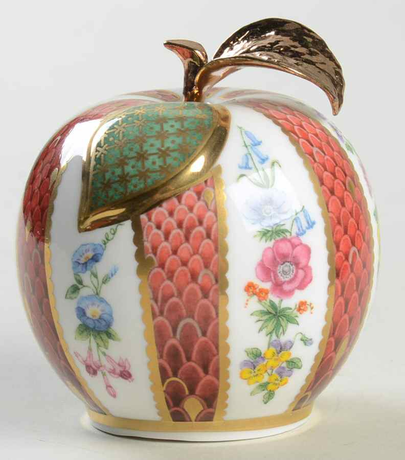 Candle Snuffer Apple - Red - Boxed by Royal Worcester-1