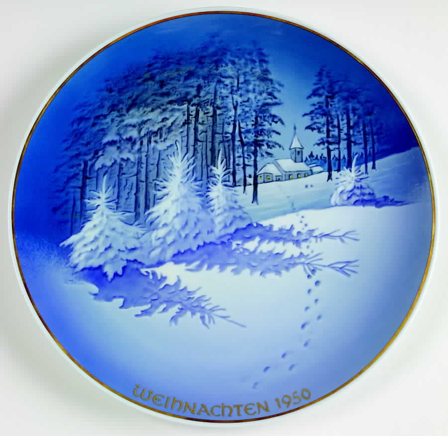 Rosenthal Christmas Plate Christmas In The Forest 1950 - No Box by Rosenthal - Continental-1