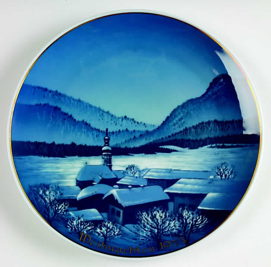Rosenthal Christmas Plate Christmas In A Village - No Box by Rosenthal - Continental-1