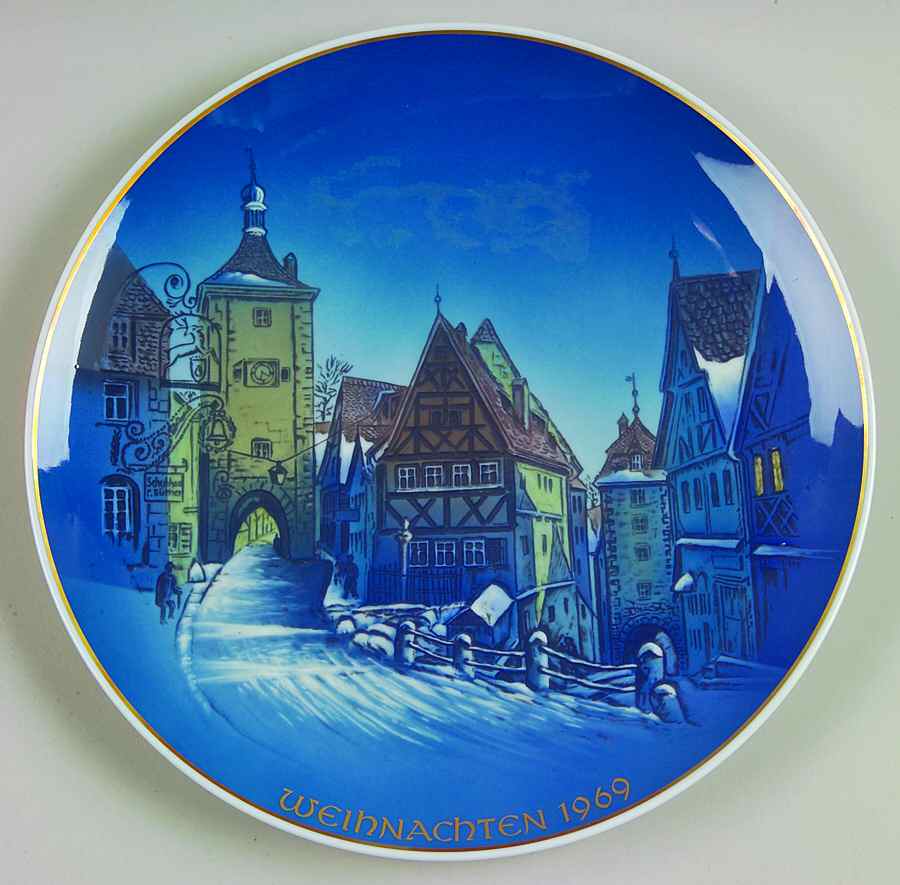 Rosenthal Christmas Plate Christmas In Rothenburg - No Box 60 by Rosenthal - Continental-1