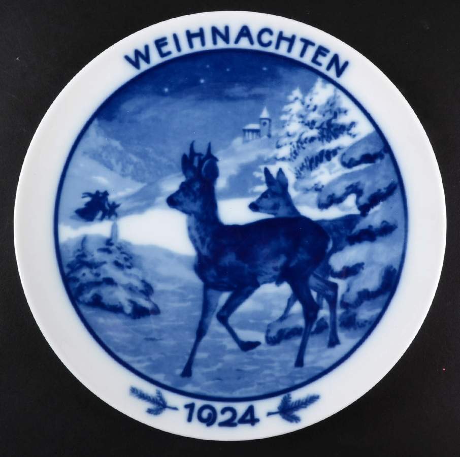 Rosenthal Christmas Plate Deer In The Woods - No Box by Rosenthal - Continental-1