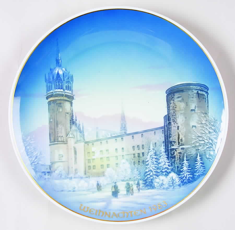 Classic Rose Christmas Church At Castle Wittenburg - Boxed by Rosenthal - Continental-1