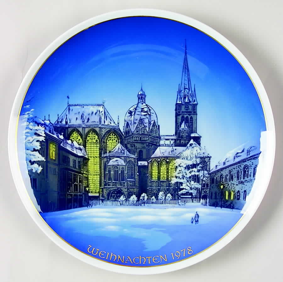 Classic Rose Christmas Cathedral At Aachen - Boxed by Rosenthal - Continental-1