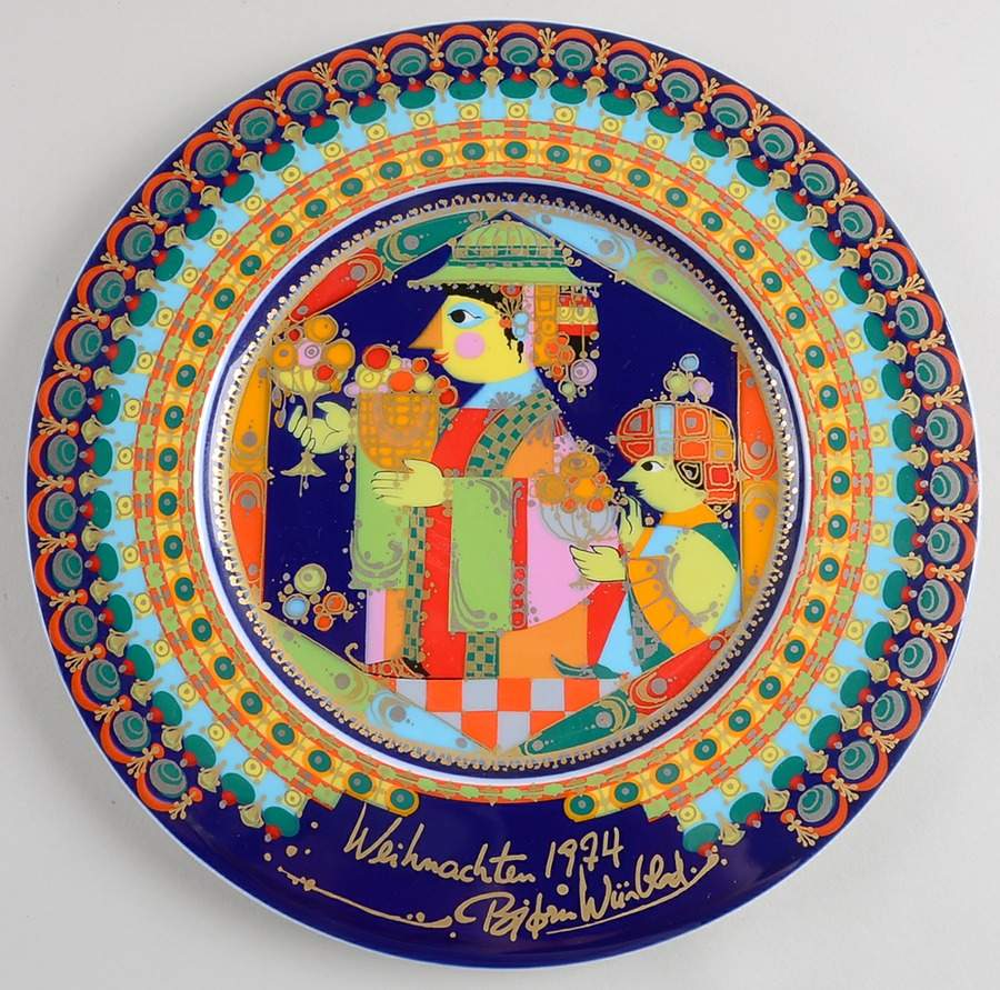 Bjorn Wiinblad Christmas Plate Balthazar - Boxed by Rosenthal - Continental-1