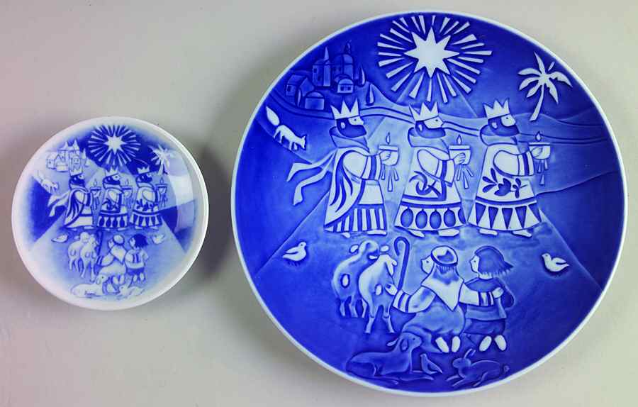 Childrens Christmas The Three Wise Men-Set Of 2 - Boxed by Royal Copenhagen-1