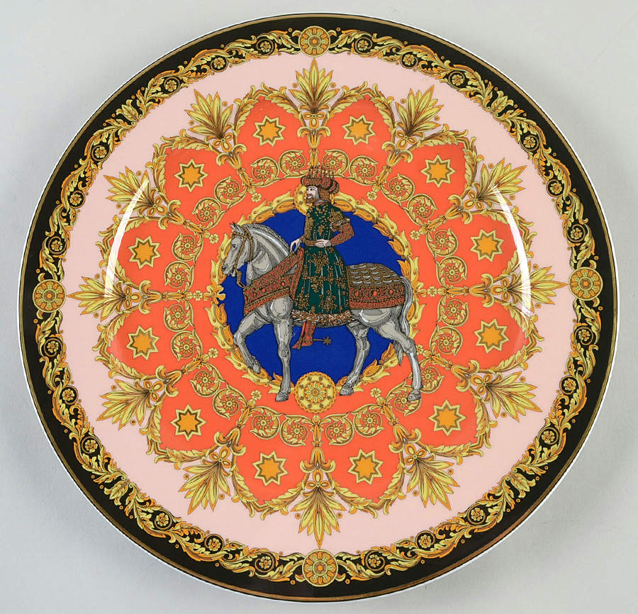 Versace Christmas Plates Le Roi Balthasar - No Box by Rosenthal - Continental-1
