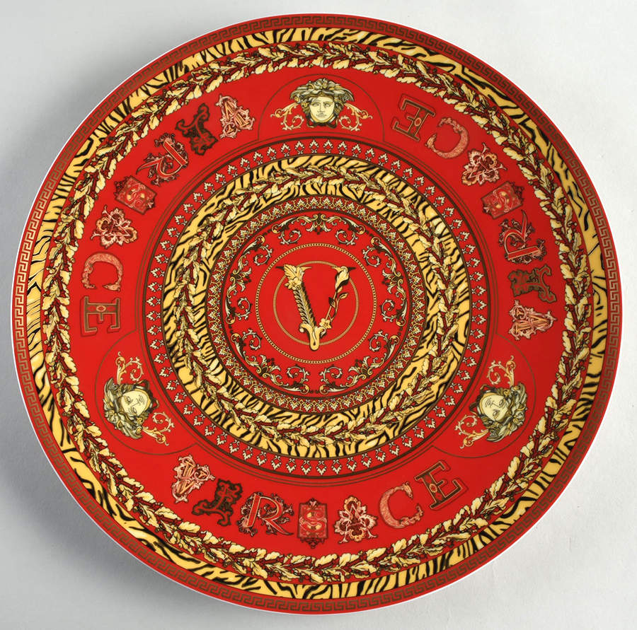 Versace Christmas Plates Virtus Holiday - No Box by Rosenthal - Continental-1