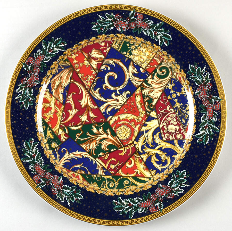 Versace Christmas Plates Barock Christmas - No Box by Rosenthal - Continental-1