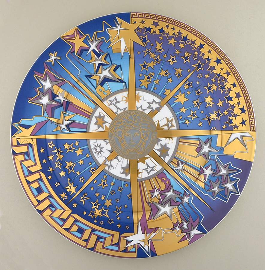 Versace Christmas Plates Infinite Dreams - Boxed by Rosenthal - Continental-1