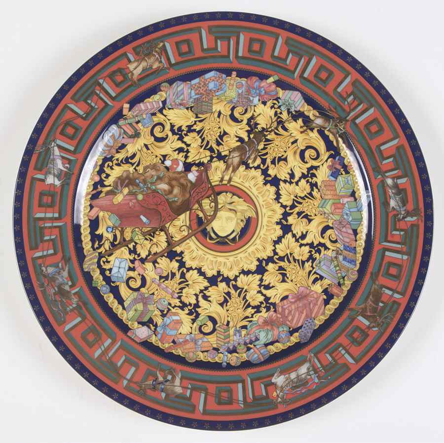 Versace Christmas Plates Christmas Glory - No Box by Rosenthal - Continental-1