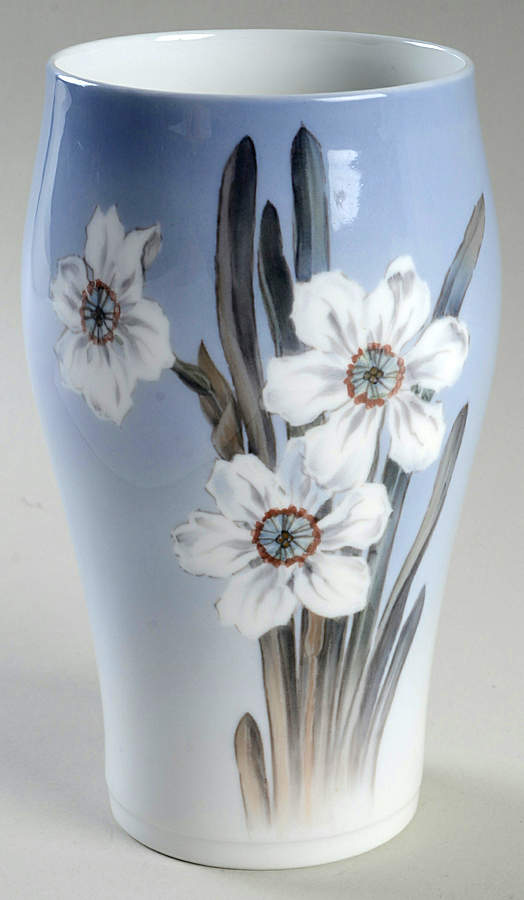 Royal Copenhagen Vase White Narcissus Floral Vase - No Box 60 by Royal Copenhagen-1