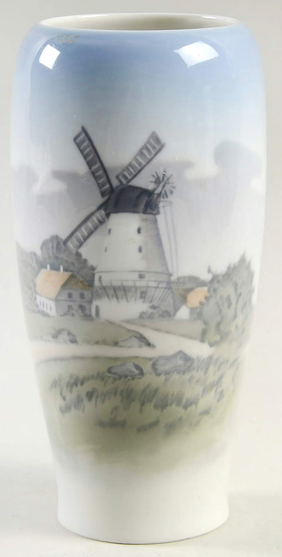 Royal Copenhagen Vase Windmill Of Dybboel Vase - No Box by Royal Copenhagen-1