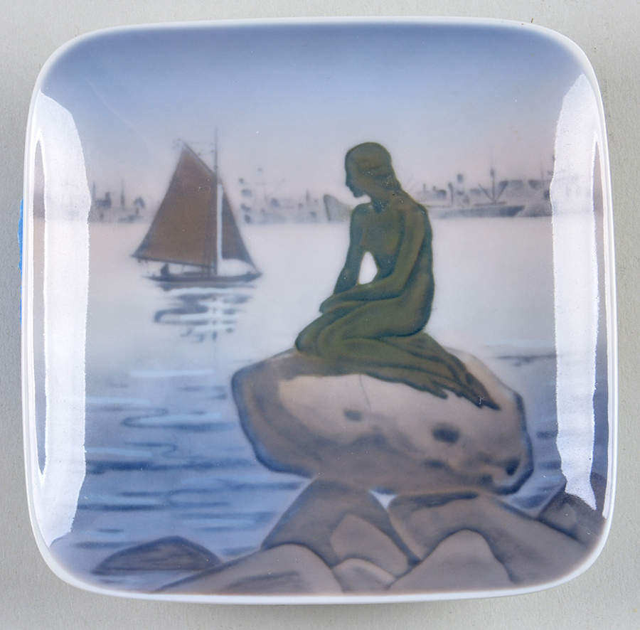 Royal Copenhagen Giftware Mermaid-Square Tray - No Box by Royal Copenhagen-1
