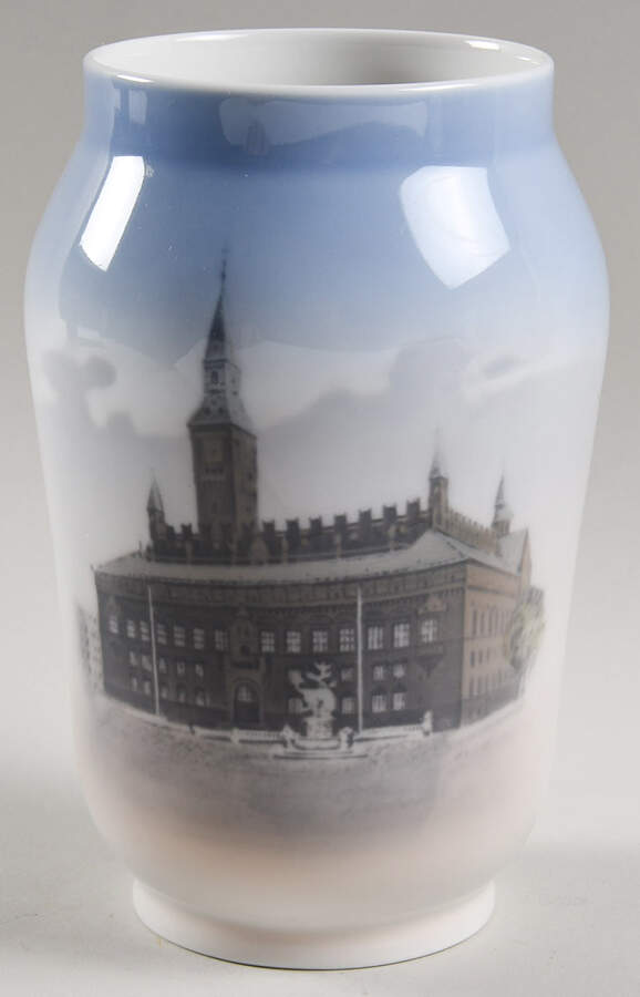 Royal Copenhagen Vase Raadhus City Hall Vase - No Box by Royal Copenhagen-1
