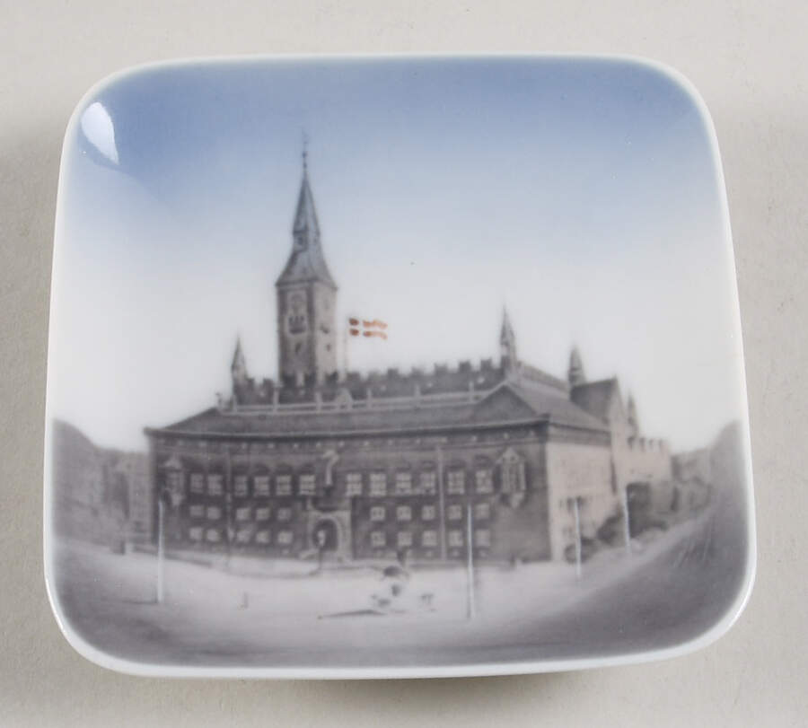 Royal Copenhagen Giftware Square Tray-Raadhus - No Box by Royal Copenhagen-1