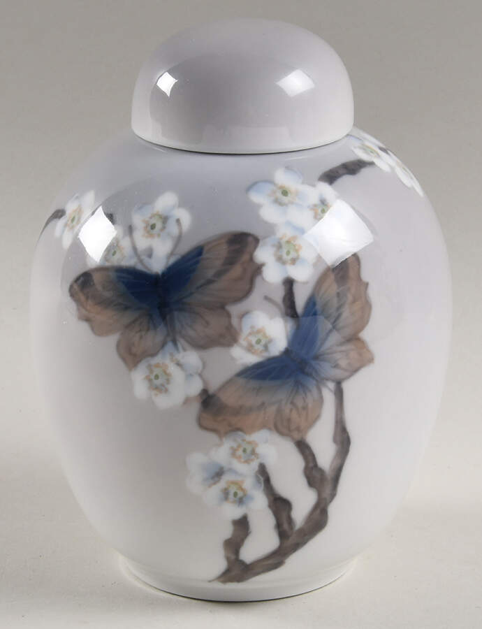 Royal Copenhagen Giftware Butterfly Ginger Jar - No Box by Royal Copenhagen-1