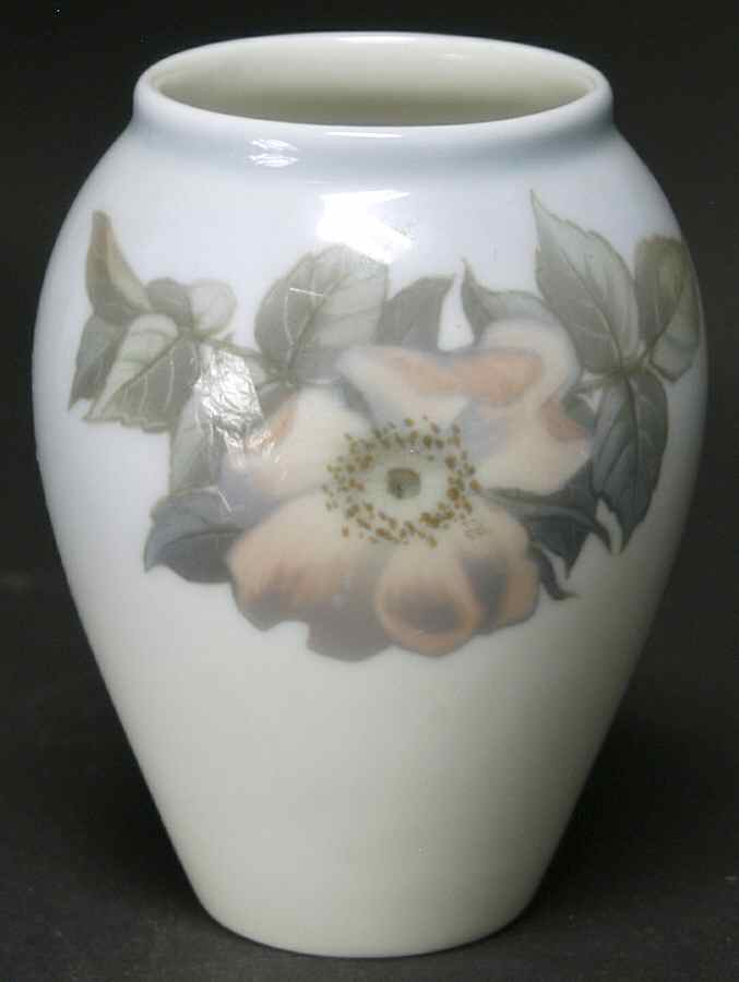 Royal Copenhagen Vase Wild Rose Floral Vase - No Box by Royal Copenhagen-1