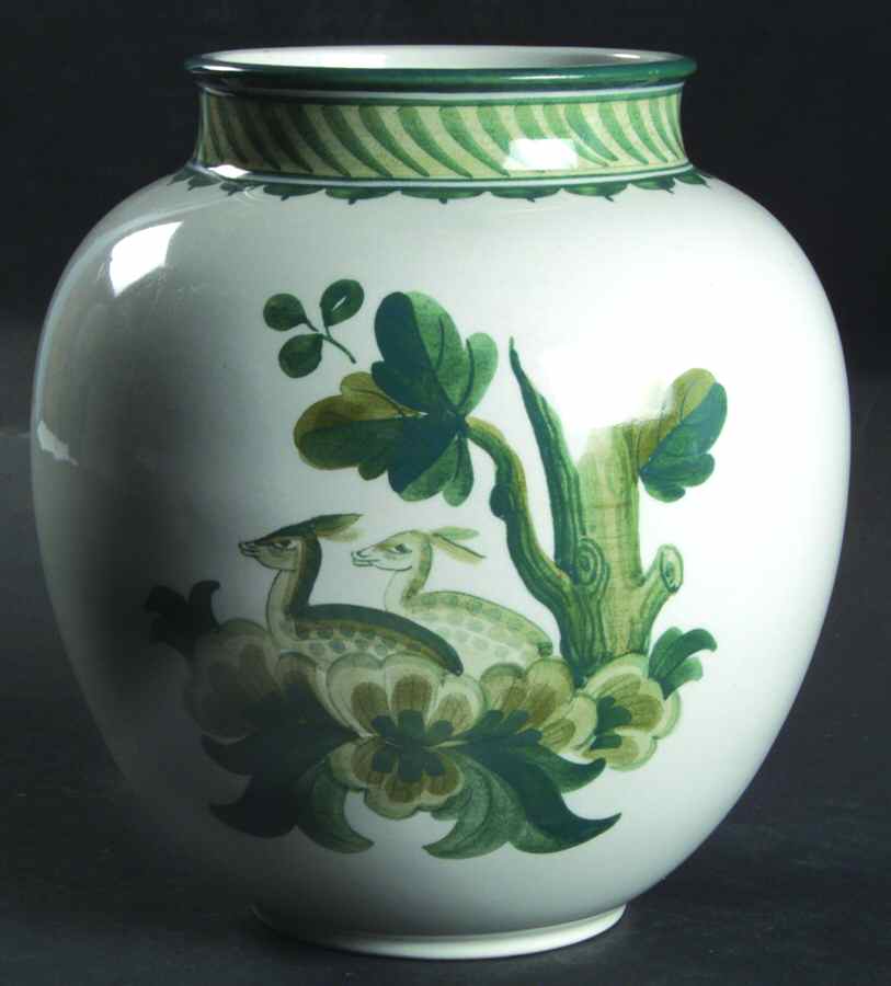 Royal Copenhagen Vase Deers Scene Vase - No Box by Royal Copenhagen-1