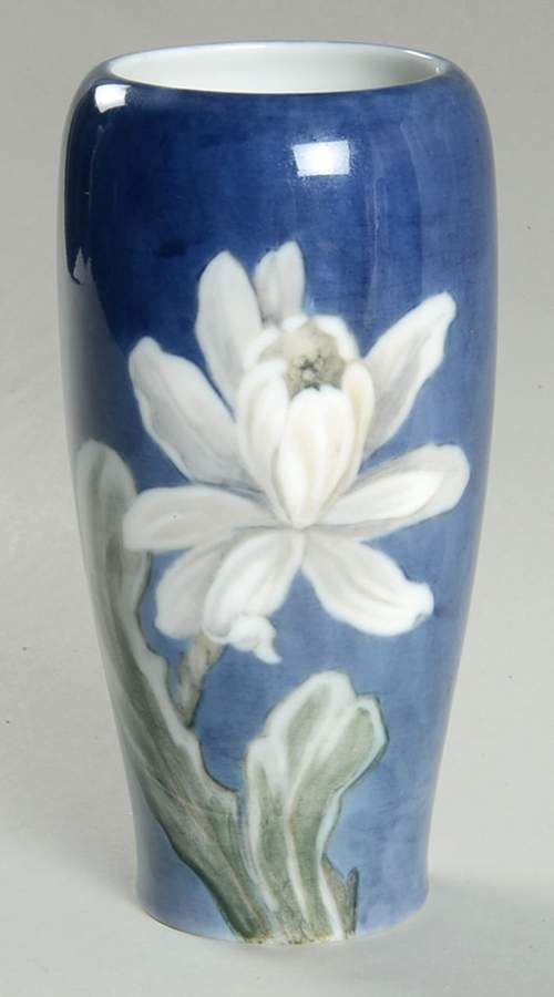Royal Copenhagen Vase Blue Floral Vase - No Box by Royal Copenhagen-1