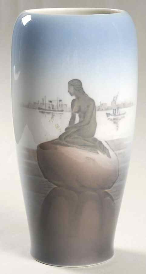 Royal Copenhagen Vase Little Mermaid Vase - No Box by Royal Copenhagen-1