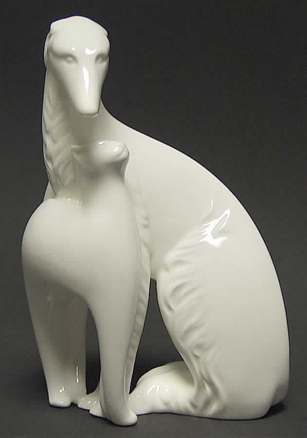 Images of Nature Friendship-Borzoi Dog & Cat - Boxed by Royal Doulton-1