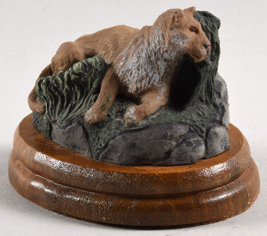 Bronze Menagerie-Safari Lioness-Style 1 - No Box by Royal Doulton-1